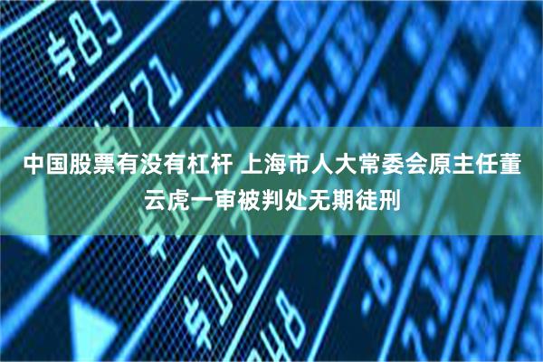 中国股票有没有杠杆 上海市人大常委会原主任董云虎一审被判处无期徒刑