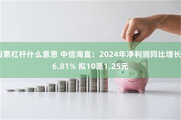 股票杠杆什么意思 中信海直：2024年净利润同比增长26.81% 拟10派1.25元