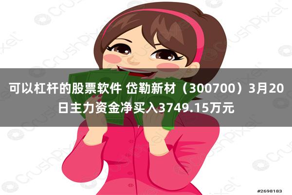 可以杠杆的股票软件 岱勒新材（300700）3月20日主力资金净买入3749.15万元